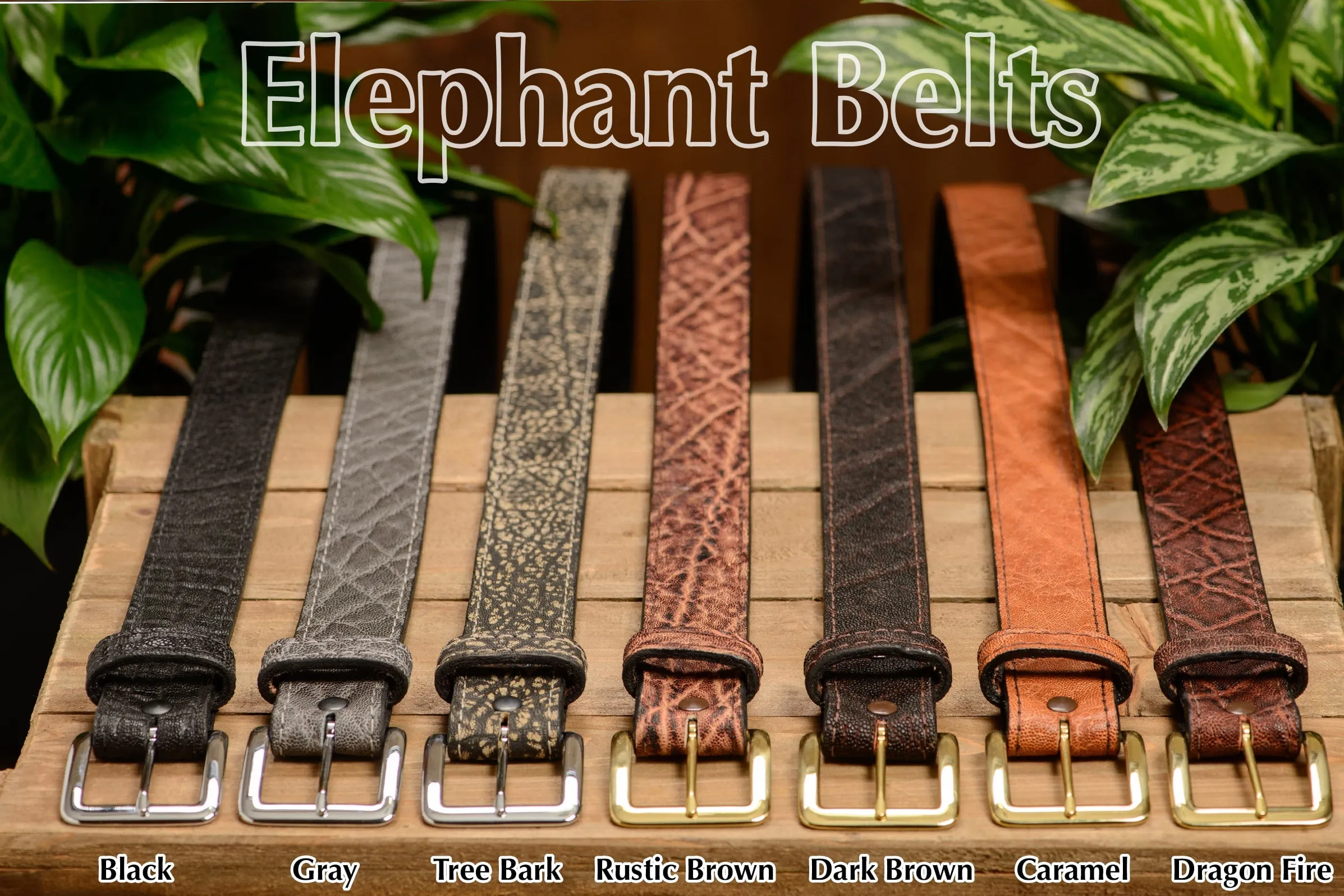 Dark Brown Elephant Money Belt With 25" Zipper