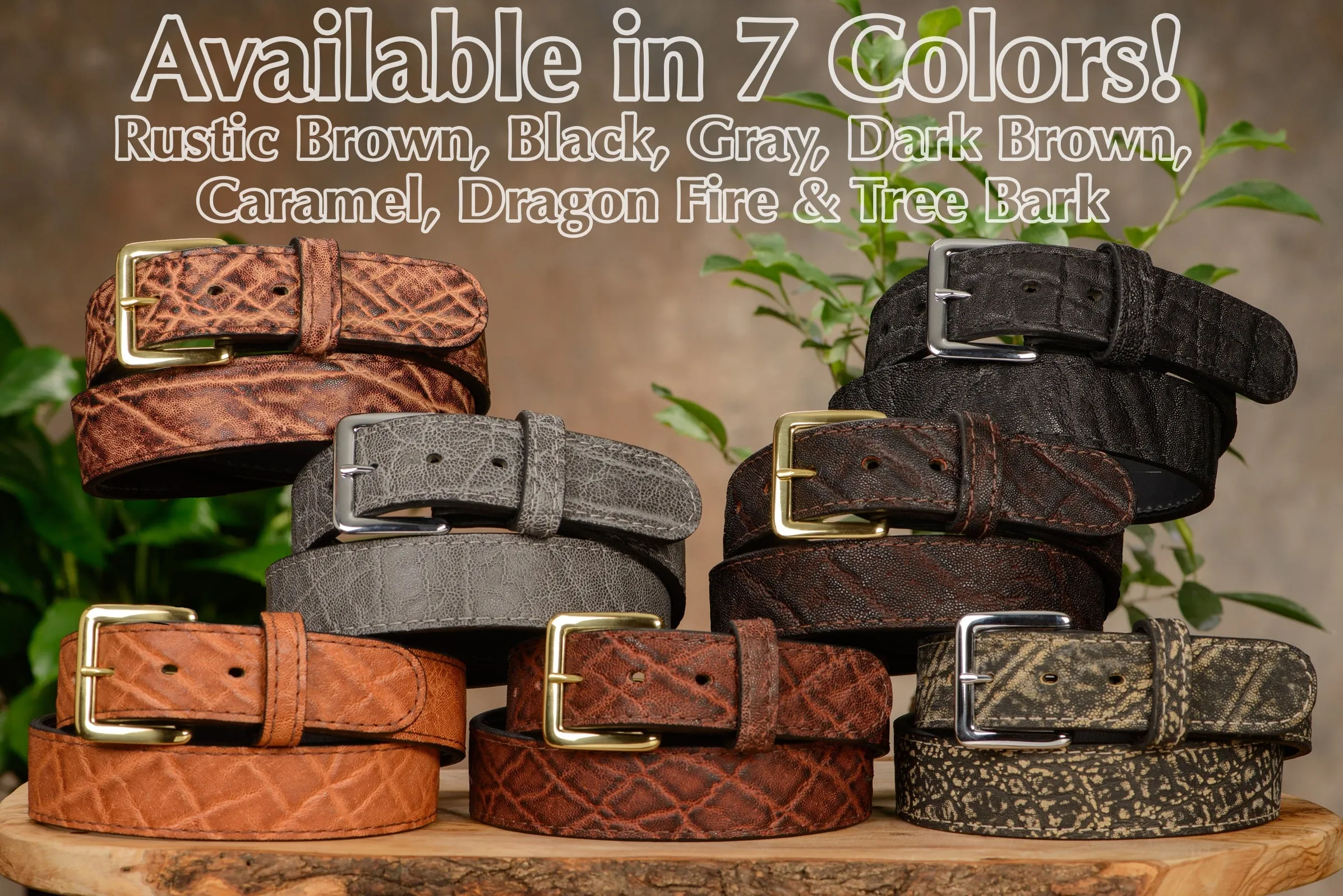 Dark Brown Elephant Money Belt With 25" Zipper