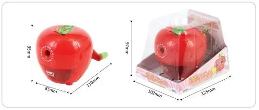 Deli Pencil Sharpener Unique Apple Shape E0659
