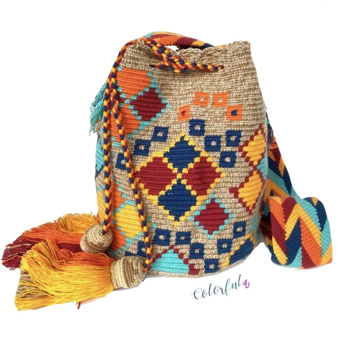 Desert Sunset Beach Bags - Crossbody Large