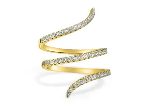 Diamond Spiral Ring