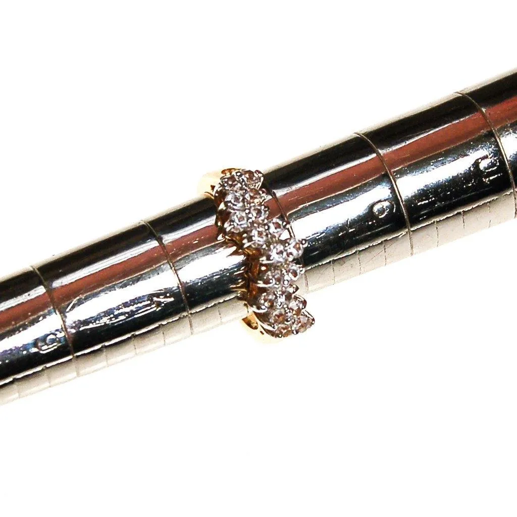 Diamonique Chevron CZ Band Ring