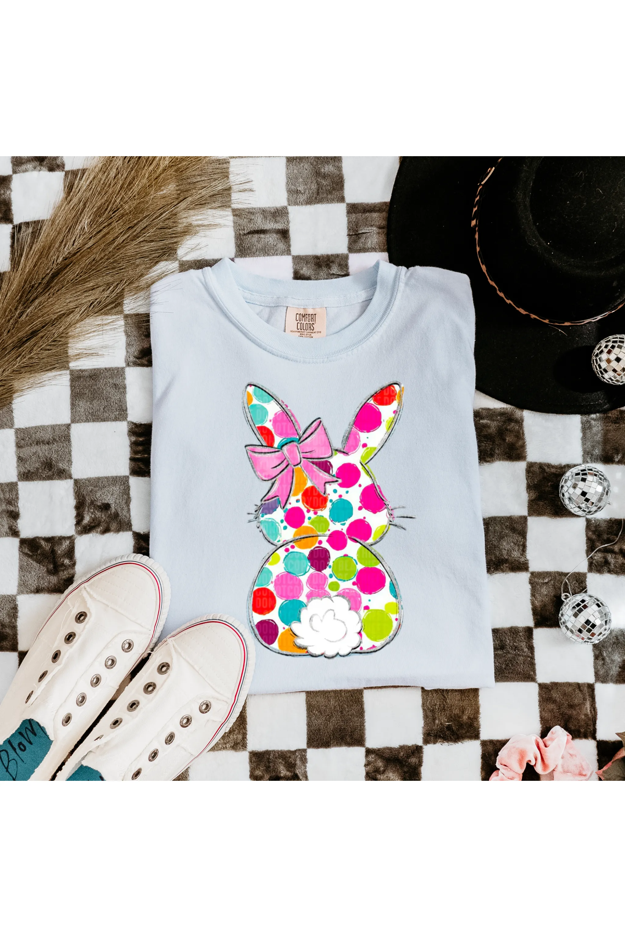 Dotted Bunny Comfort Colors T-Shirt