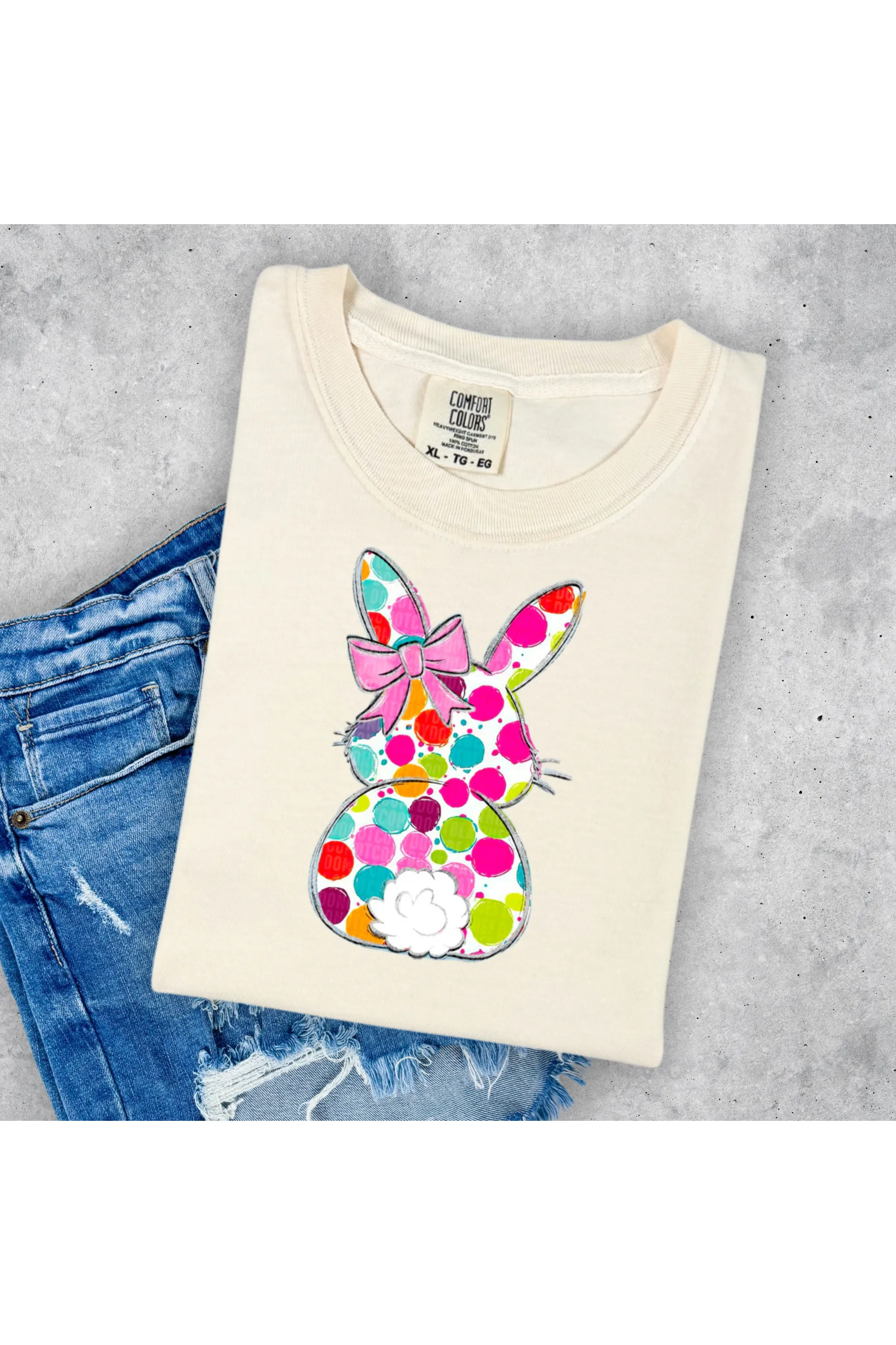 Dotted Bunny Comfort Colors T-Shirt