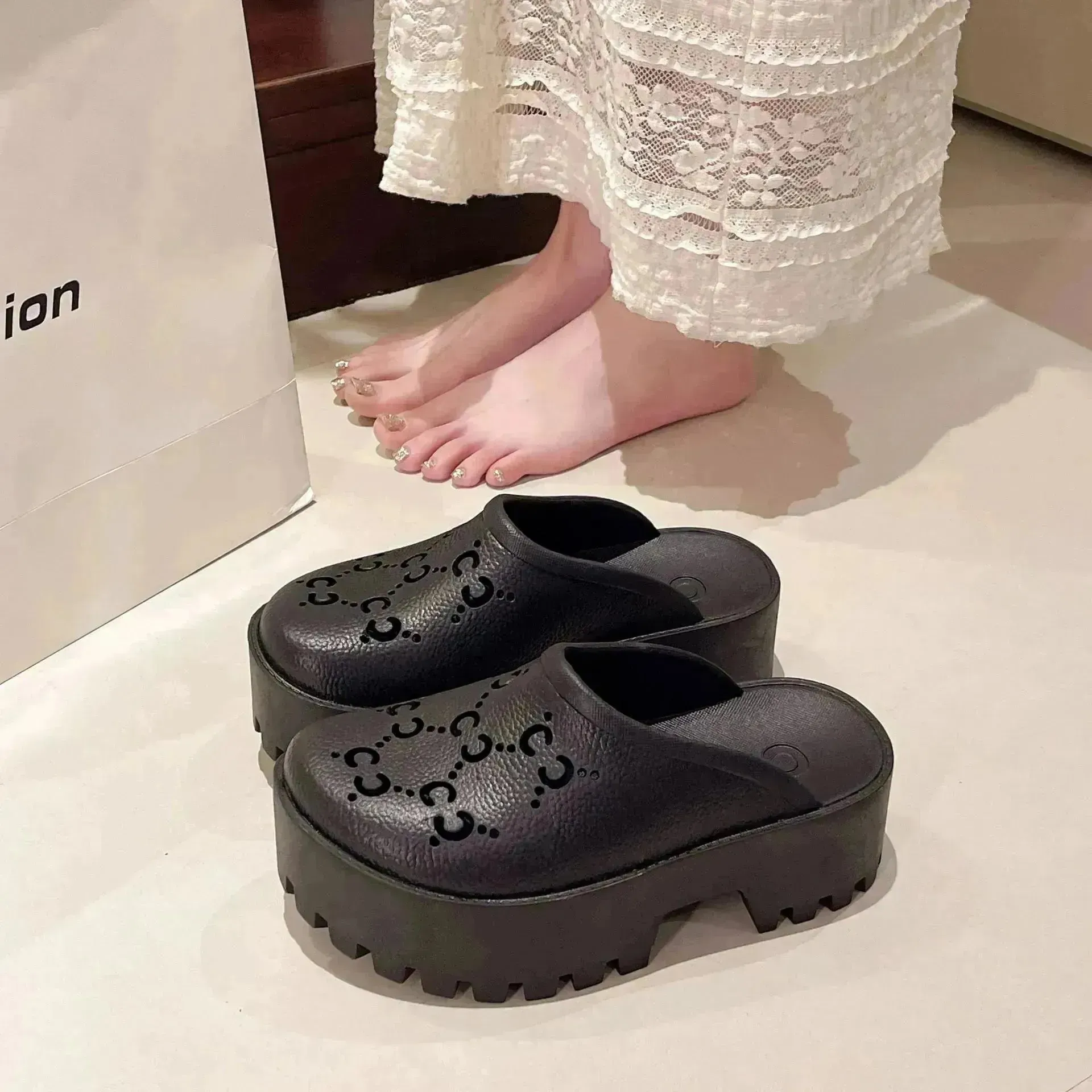 Double G Cross EVA Hole Sandals