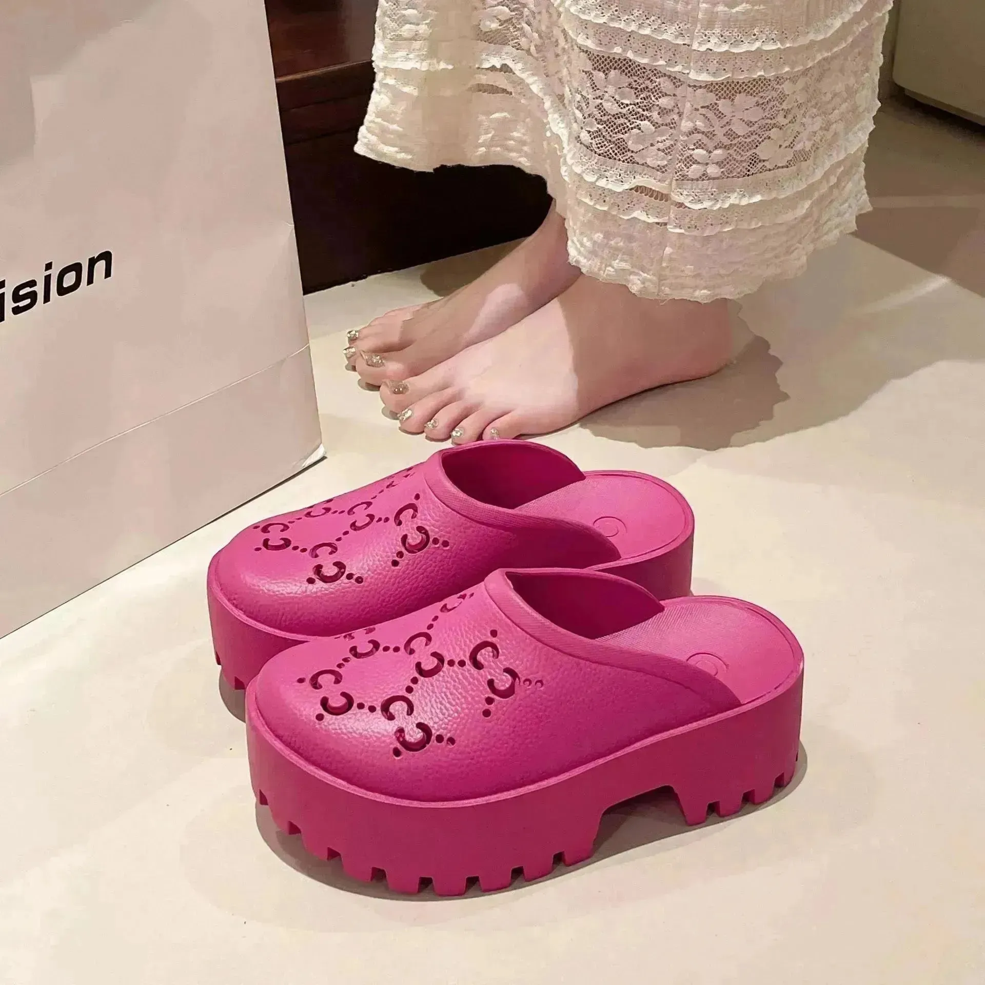 Double G Cross EVA Hole Sandals