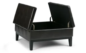 Dover Table Ottoman in Vegan Leather