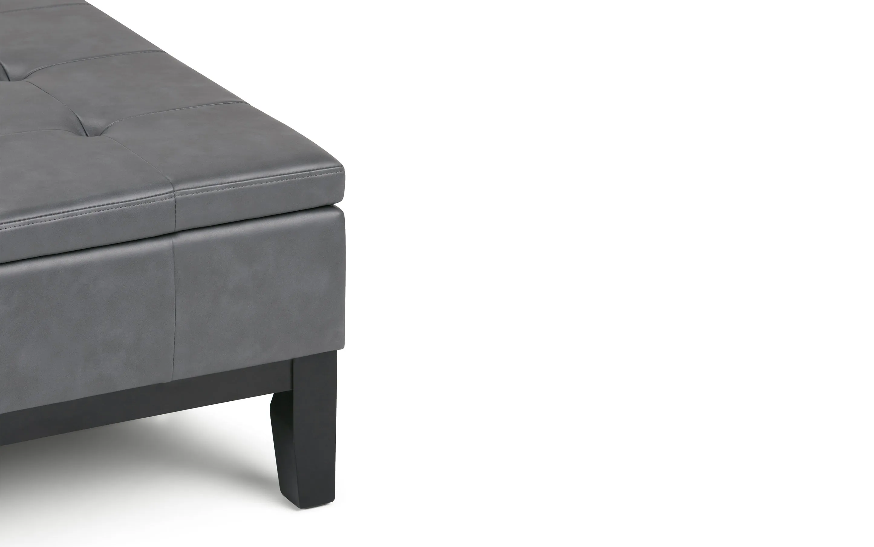 Dover Table Ottoman in Vegan Leather