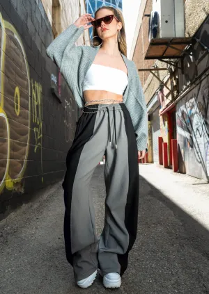 Drawstring Contrast Panel Trouser