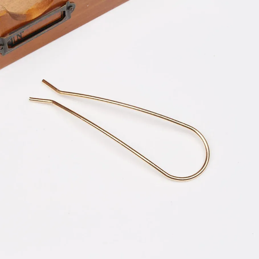 Elegant Gold U-Shaped Hairpin Set