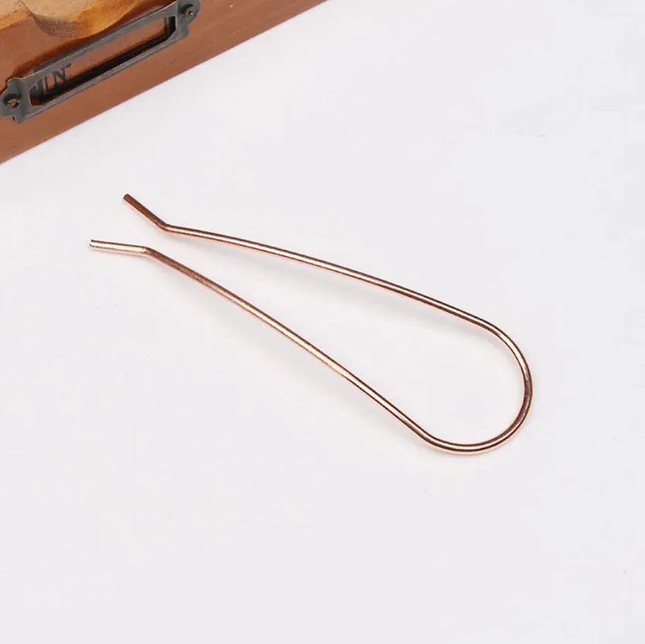 Elegant Gold U-Shaped Hairpin Set