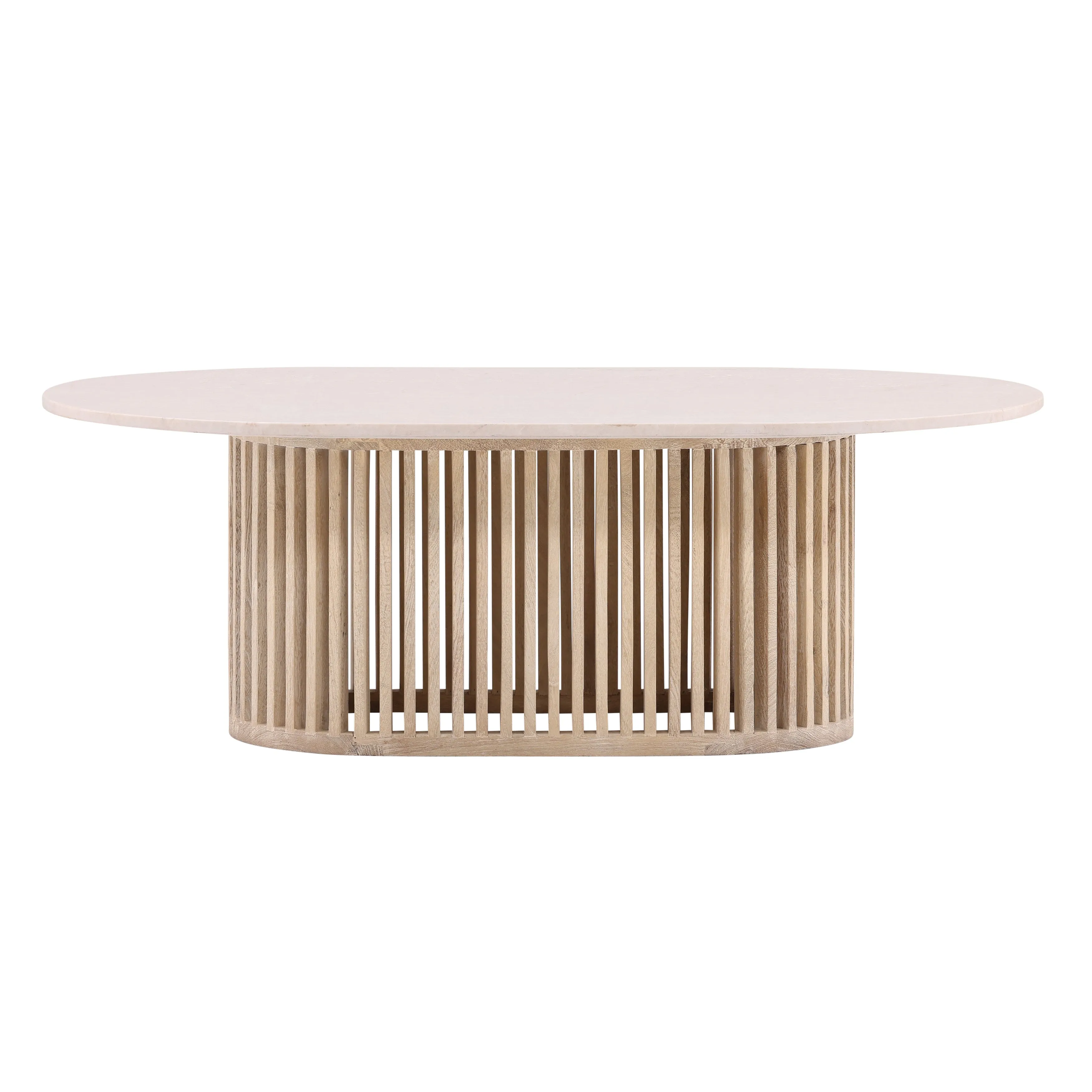 Elegant Stone-Inspired Vintage Espresso Table