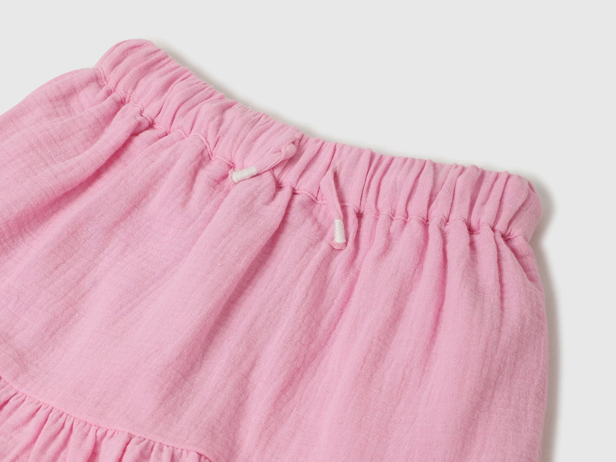 Embroidered Regular Fit Ruffled Skirt
