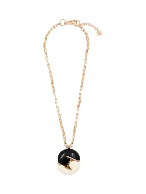 Essentiel Antwerp Glenda Pendant Necklace in Black