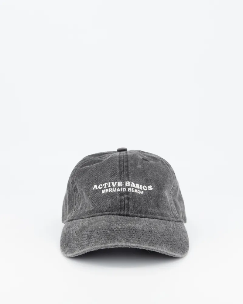 Est. Mermaid Beach Cap - Washed Black