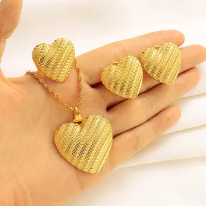 Ethiopian heart shape fashion Jewelry set