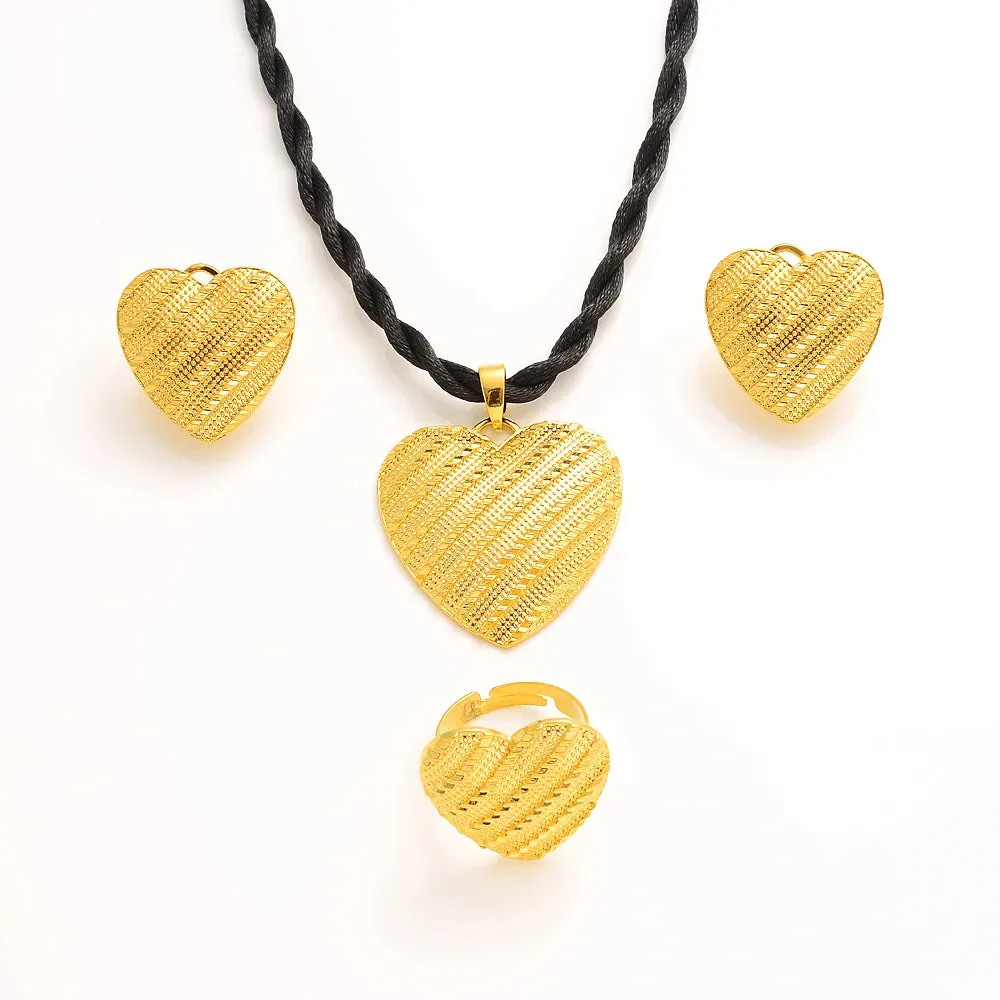Ethiopian heart shape fashion Jewelry set