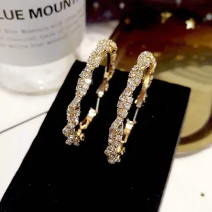Fashion Circle Shape Studded Earrings