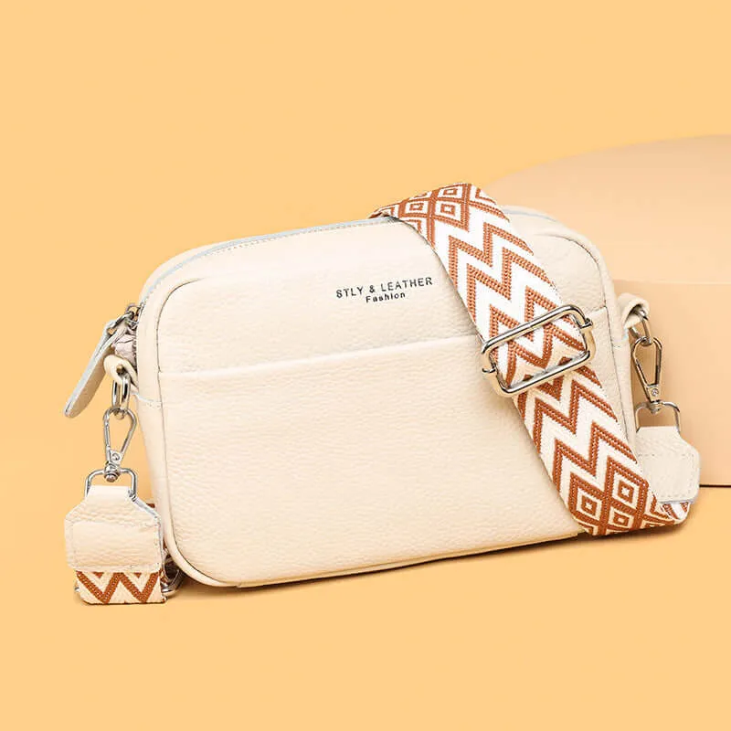 Fashion Shoulder Crossbody Bags With Rhombus Embroidered Wide Shoulder Strap Cute Small Square Bag Women