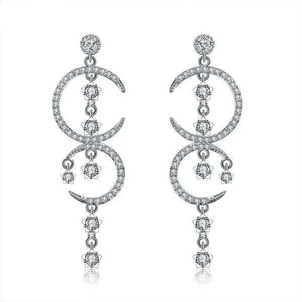 Fashion Star Moon Drop Earring