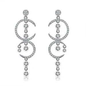 Fashion Star Moon Drop Earring