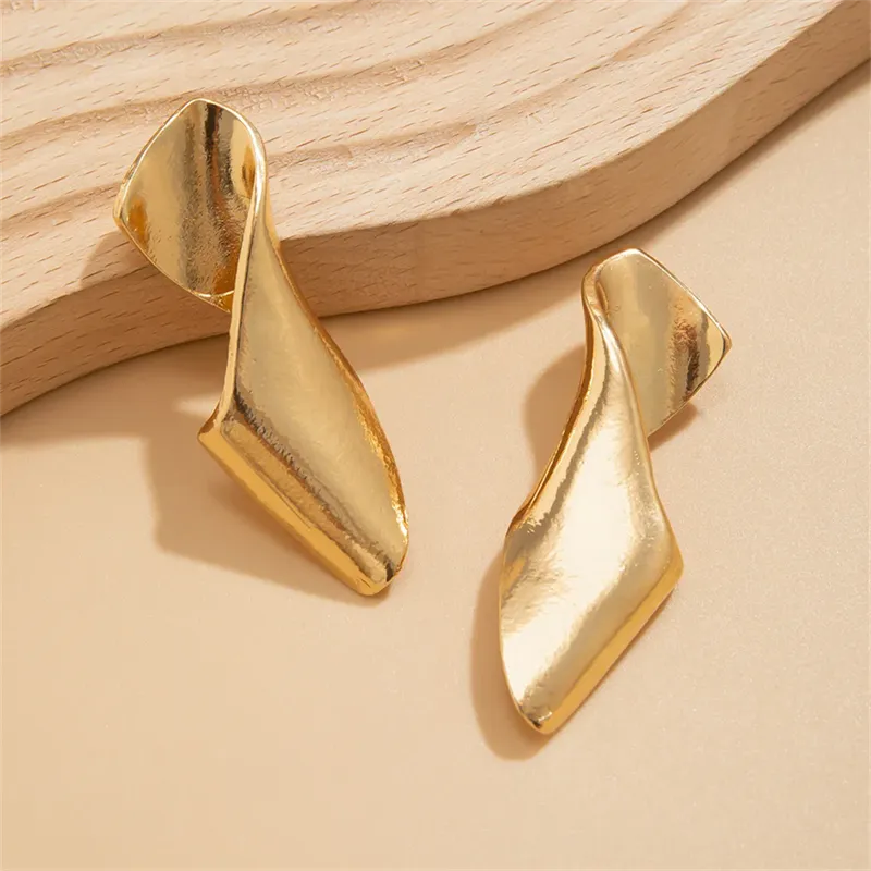 Fashion Unique Twisted Metal Earrings for Women