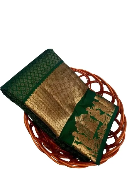 Fashion Vibes Presents Pure Samunthrika Pattu Kanchipuram Handloom Silk Saree