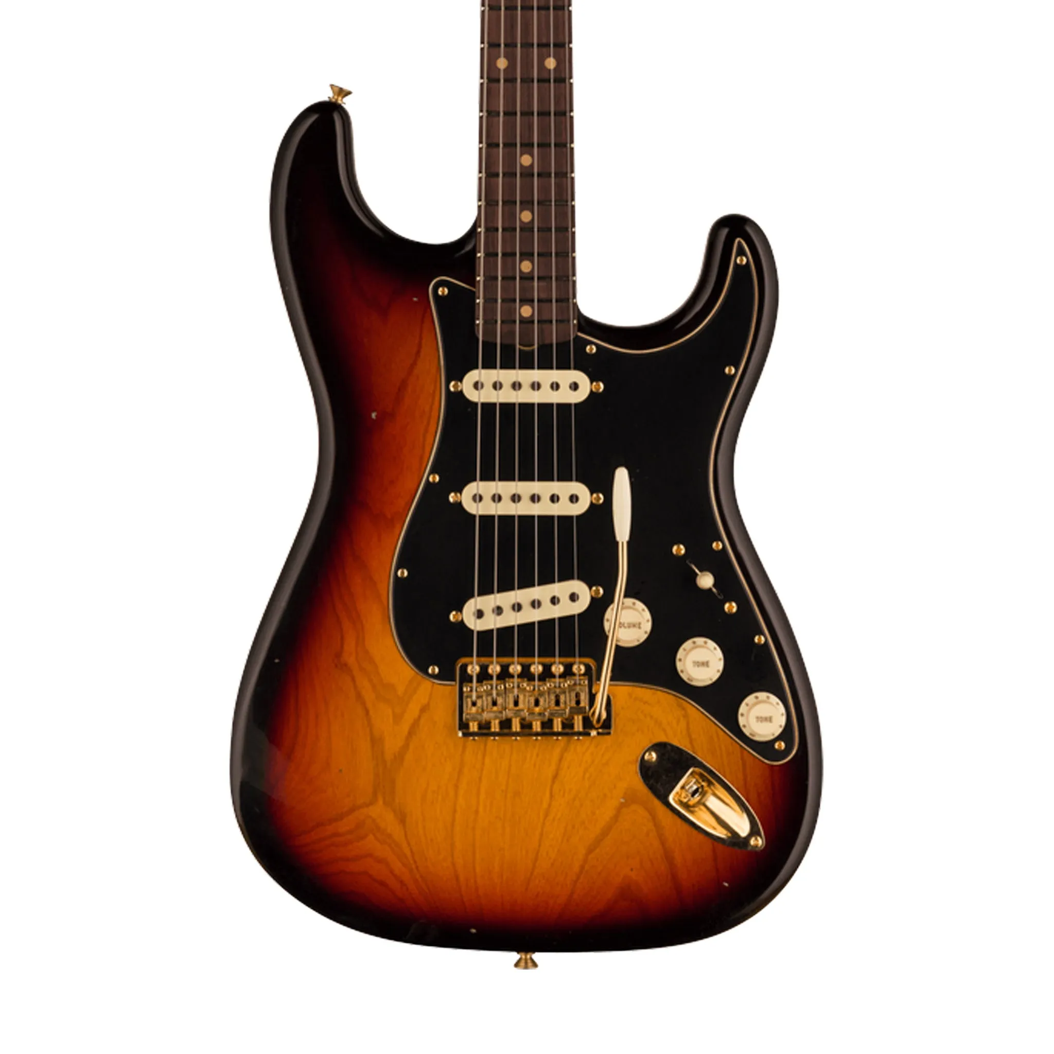 Fender Custom Shop Limited 1962 Strat Journeyman Relic w/Gold Hardware, Bleached 3-Color Sunburst