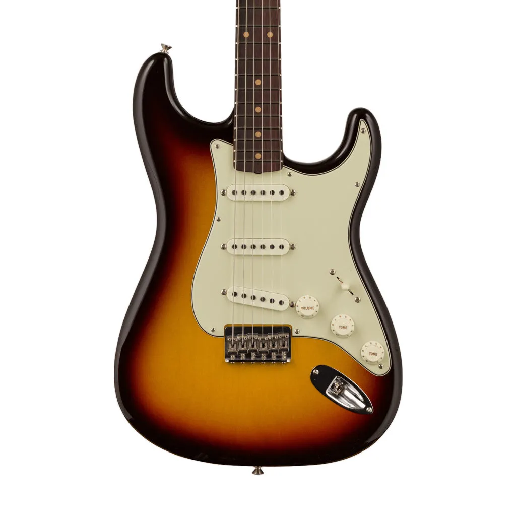 Fender Custom Shop Vintage Custom 1959 Hardtail Stratocaster Electric Guitar, Chocolate 3-Tone Sunburst