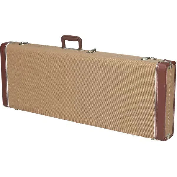 Fender Deluxe Jazz Bass Hardshell Case - Tweed with Red Poodle Plush Interior