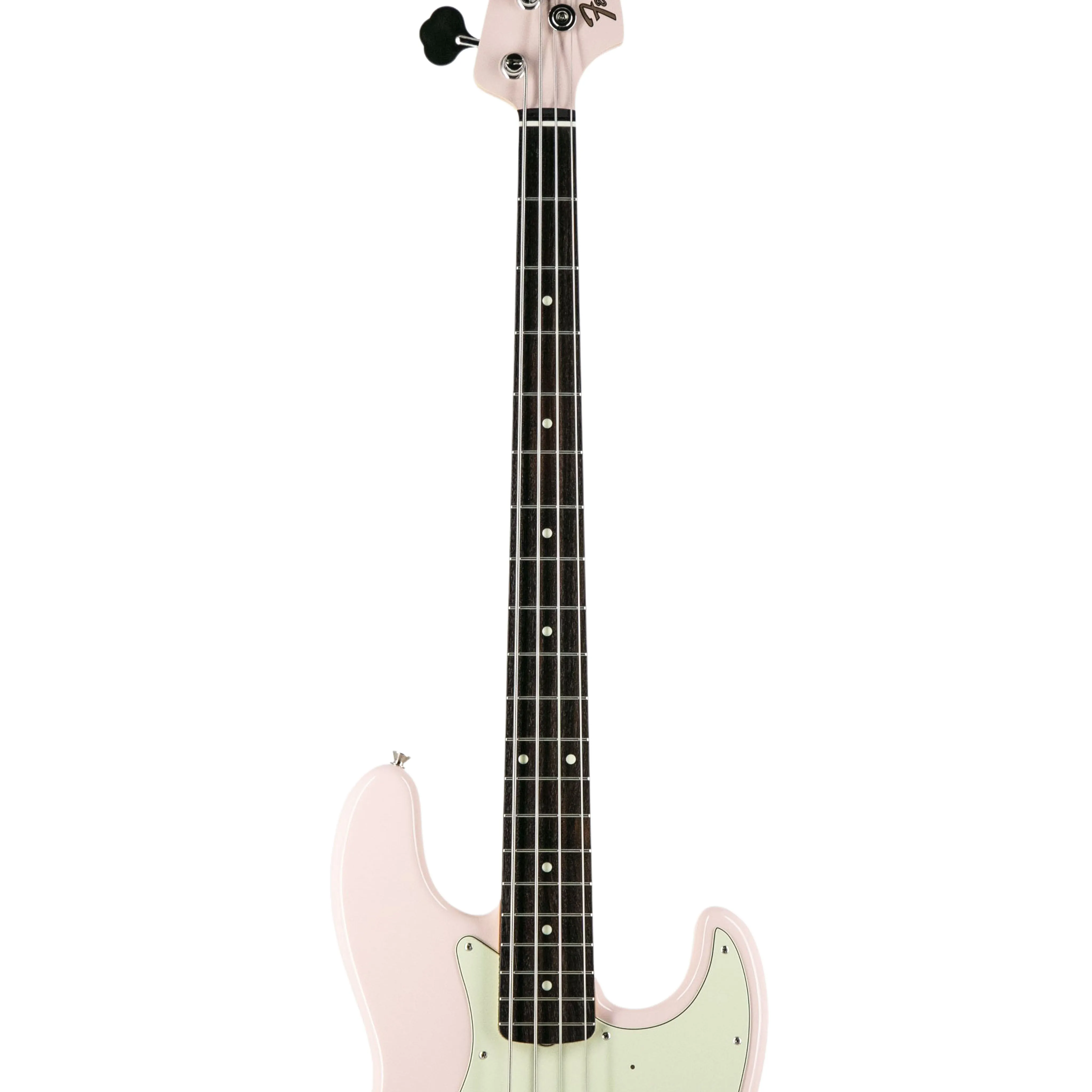 Fender FSR Collection Traditional 60s Jazz Bass Guitar, RW FB, Shell Pink