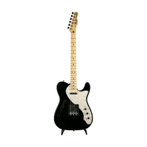 Fender FSR Collection Traditional 60s Telecaster Thinline Electric Guitar, Maple FB, Black