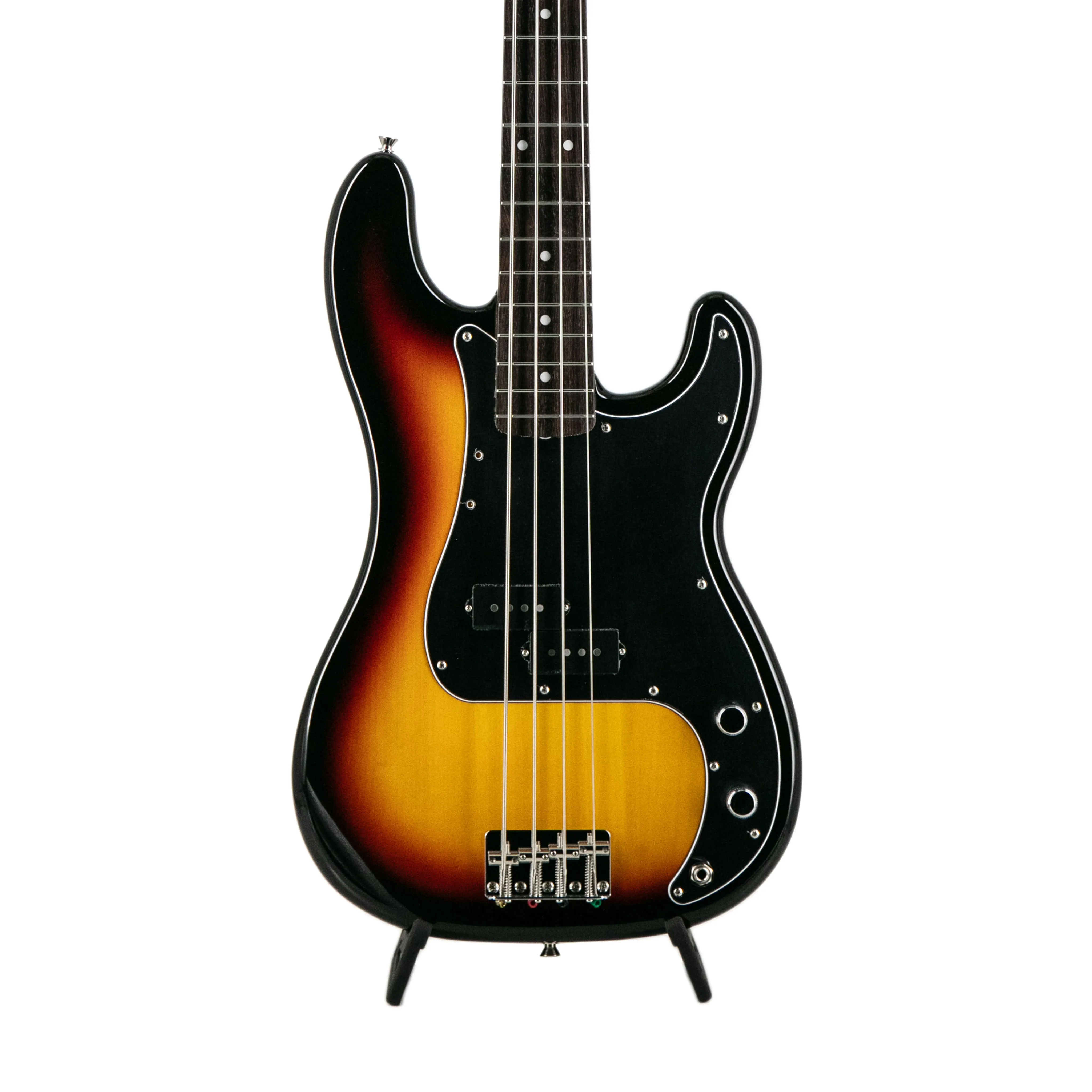 Fender FSR Collection Traditional 70s Precision Bass Guitar, RW FB, 3-Tone Sunburst