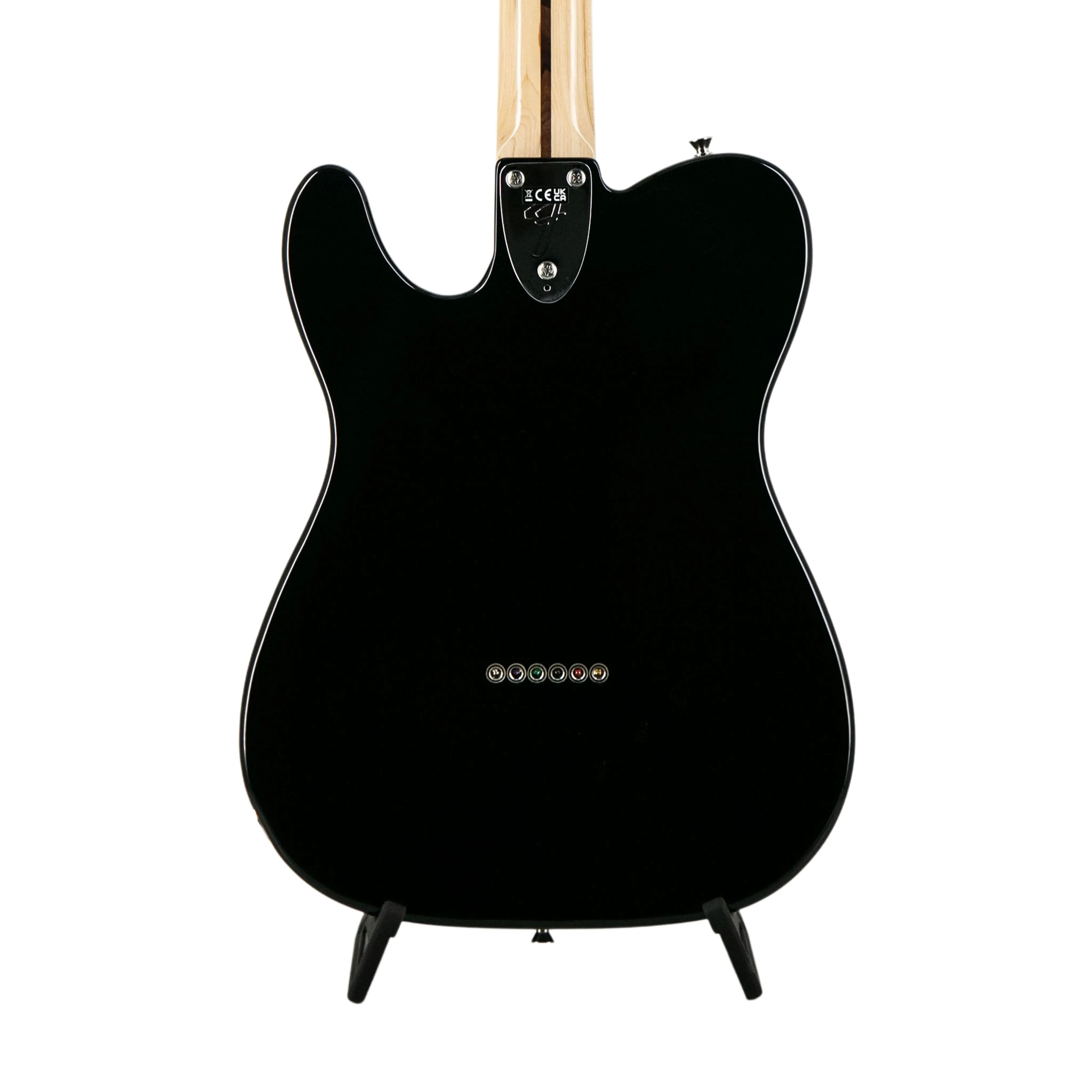 Fender FSR Collection Traditional 70s Telecaster Thinline Electric Guitar, Maple FB, Black