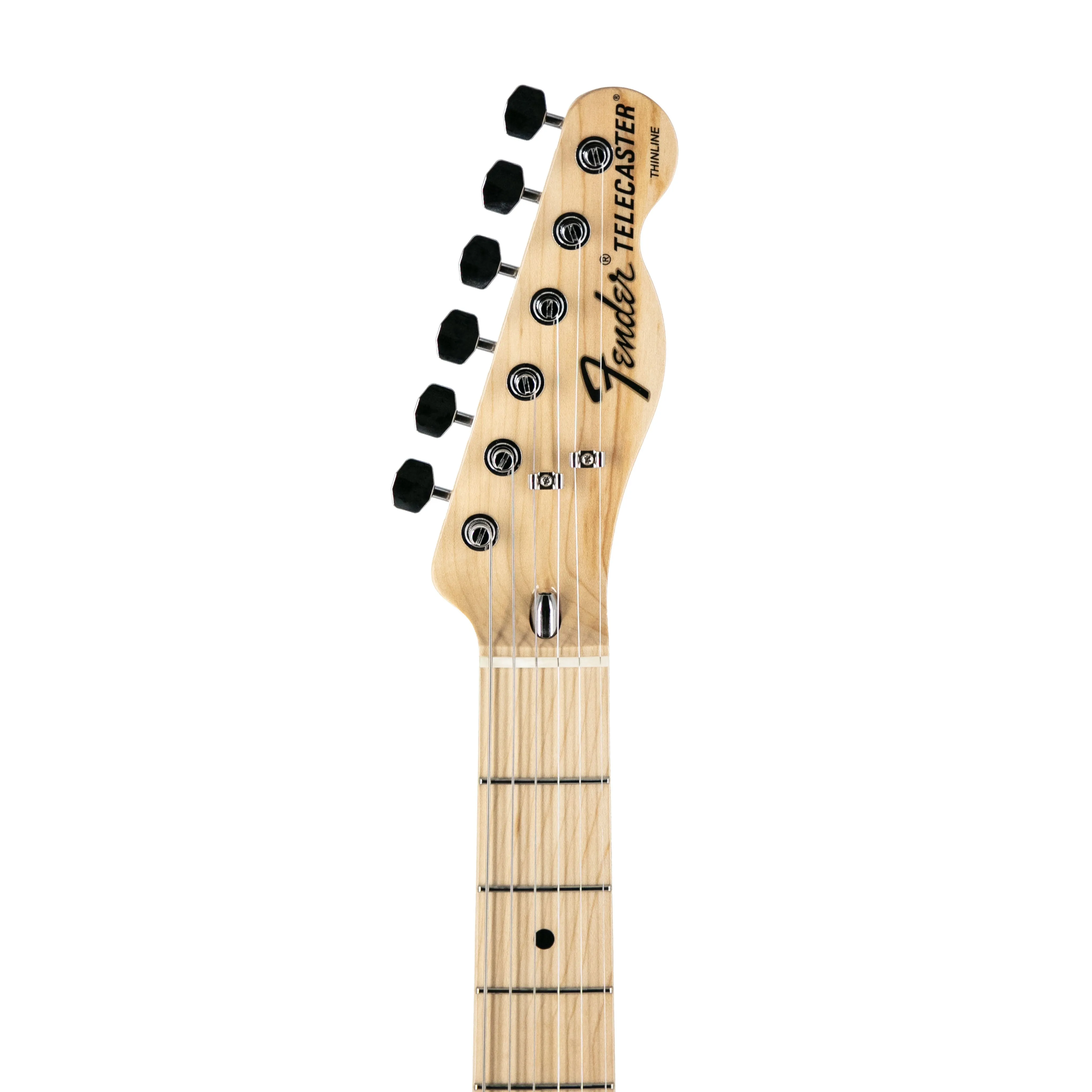 Fender FSR Collection Traditional 70s Telecaster Thinline Electric Guitar, Maple FB, Black