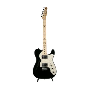 Fender FSR Collection Traditional 70s Telecaster Thinline Electric Guitar, Maple FB, Black