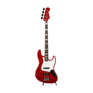 Fender FSR Collection Traditional Late 60s Jazz Bass Guitar, RW FB, Dakota Red