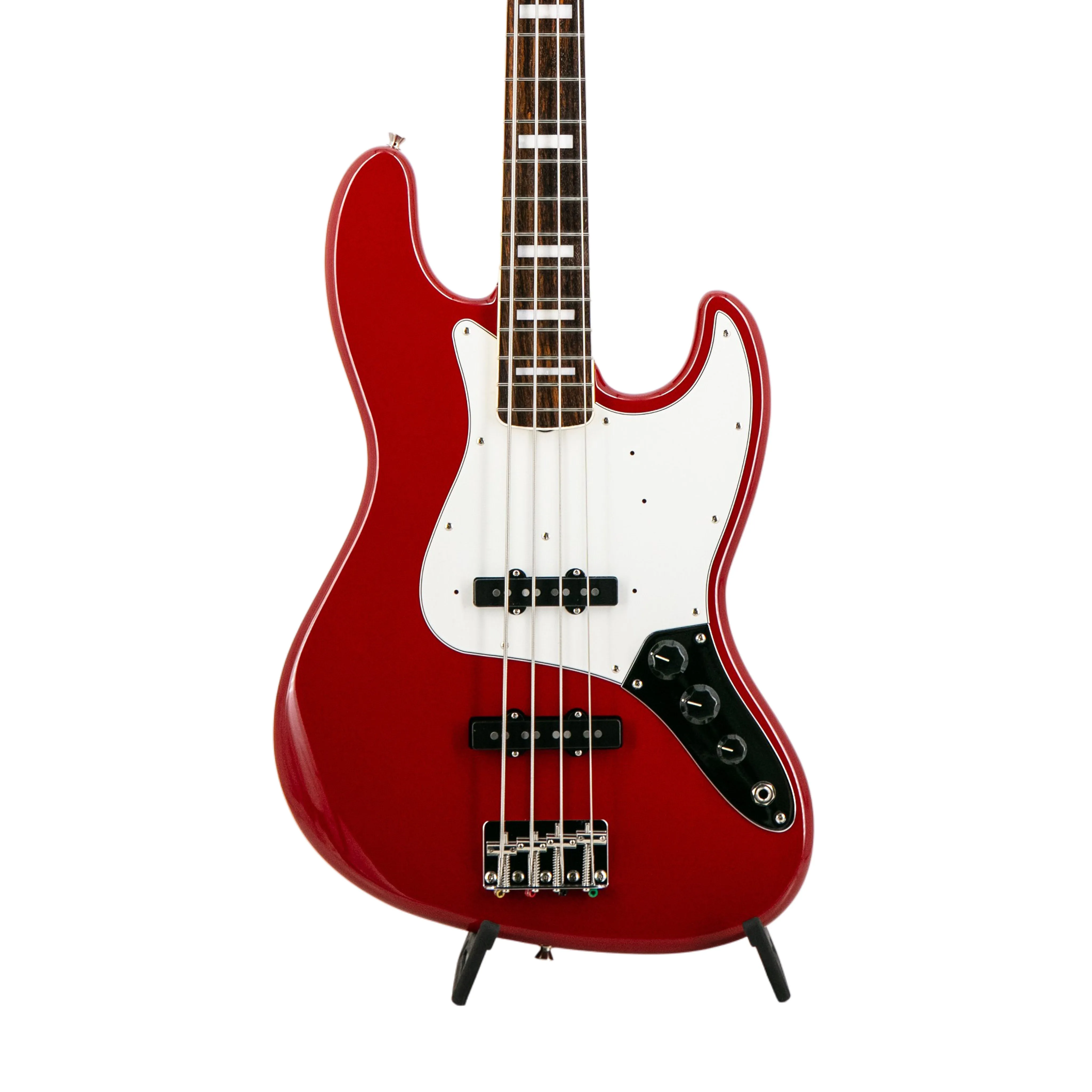 Fender FSR Collection Traditional Late 60s Jazz Bass Guitar, RW FB, Dakota Red