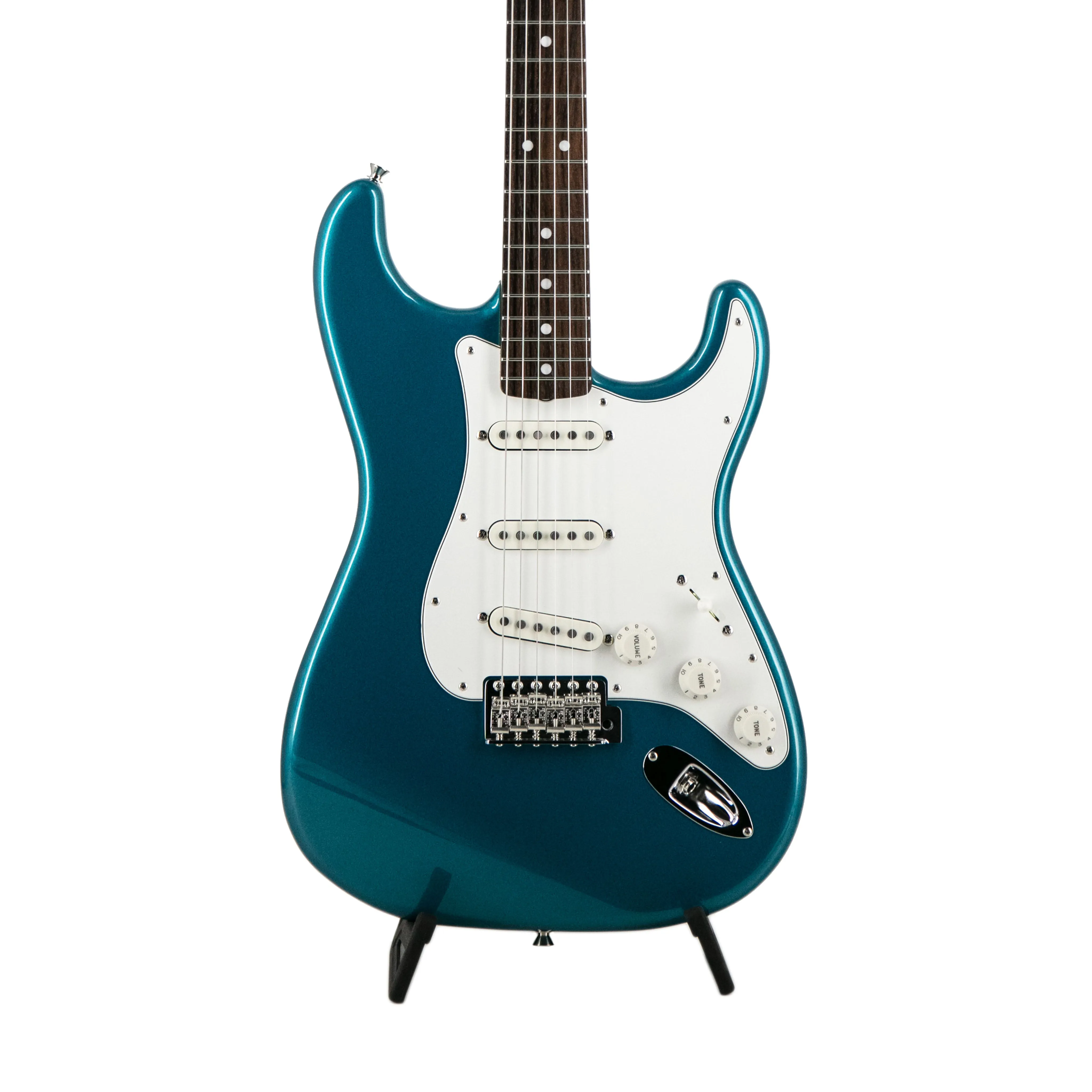 Fender FSR Collection Traditional Late 60s Stratocaster Guitar, RW FB, Ocean Turquoise Metallic