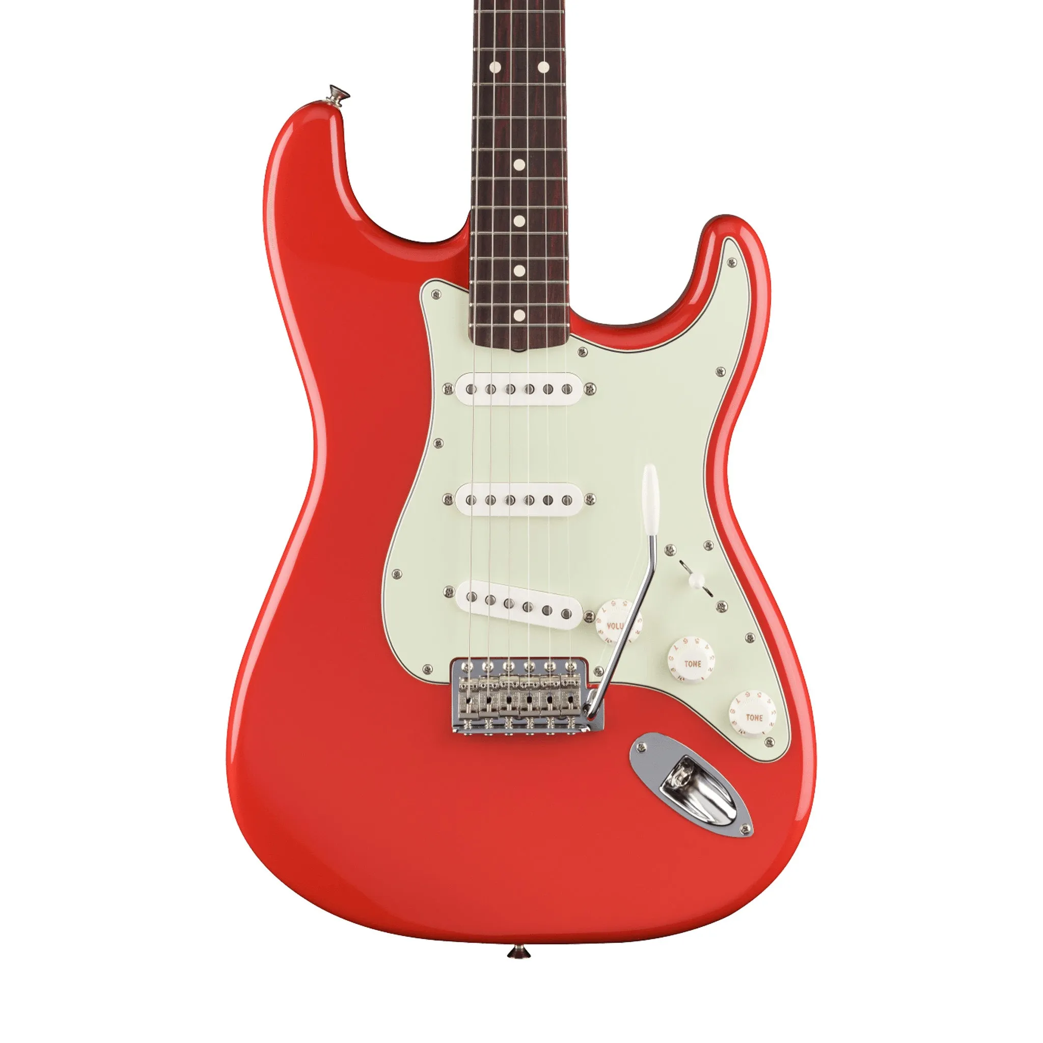Fender FSR Vintera II 60s Stratocaster Electric Guitar, RW FB, Fiesta Red