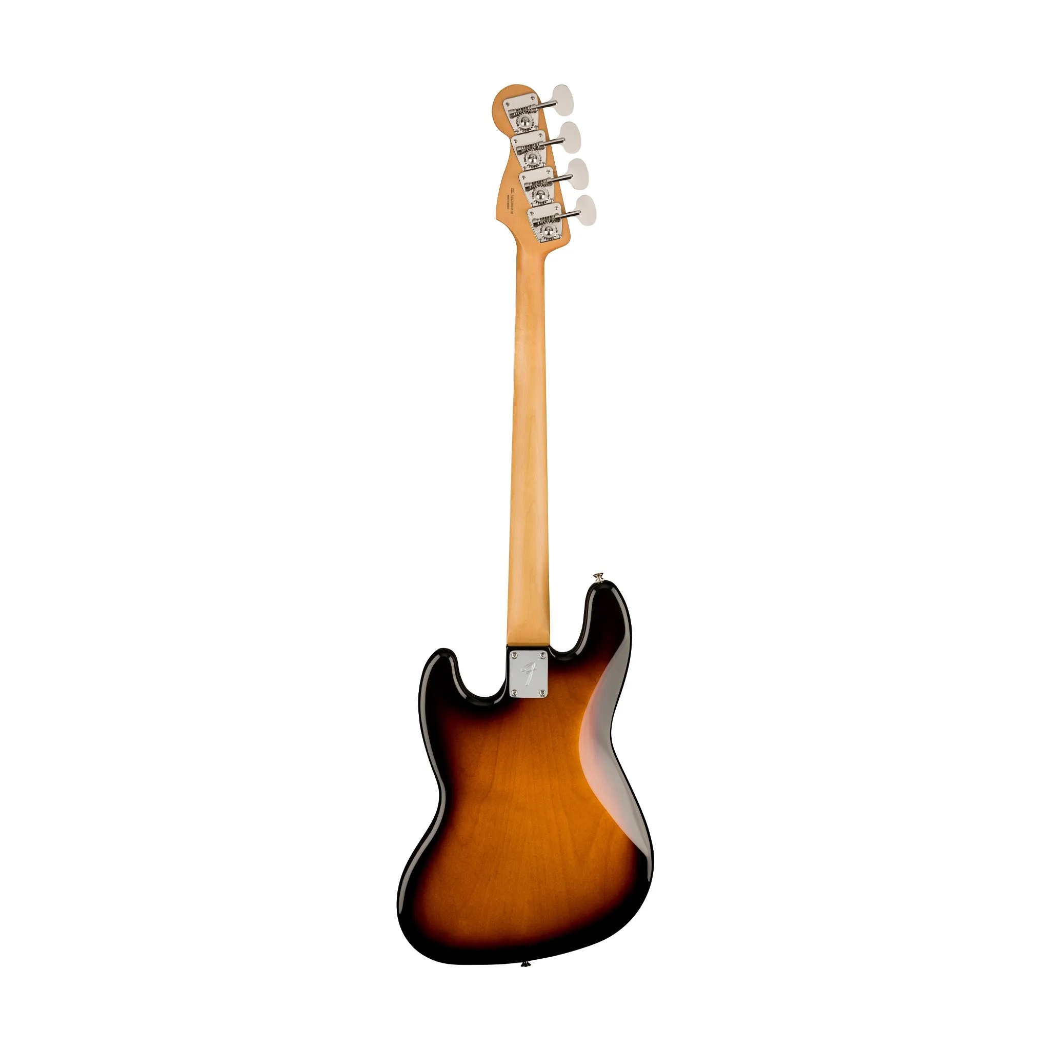 Fender Gold Foil Jazz Bass 4-String Bass Guitar, Ebony FB, 2-Color Sunburst