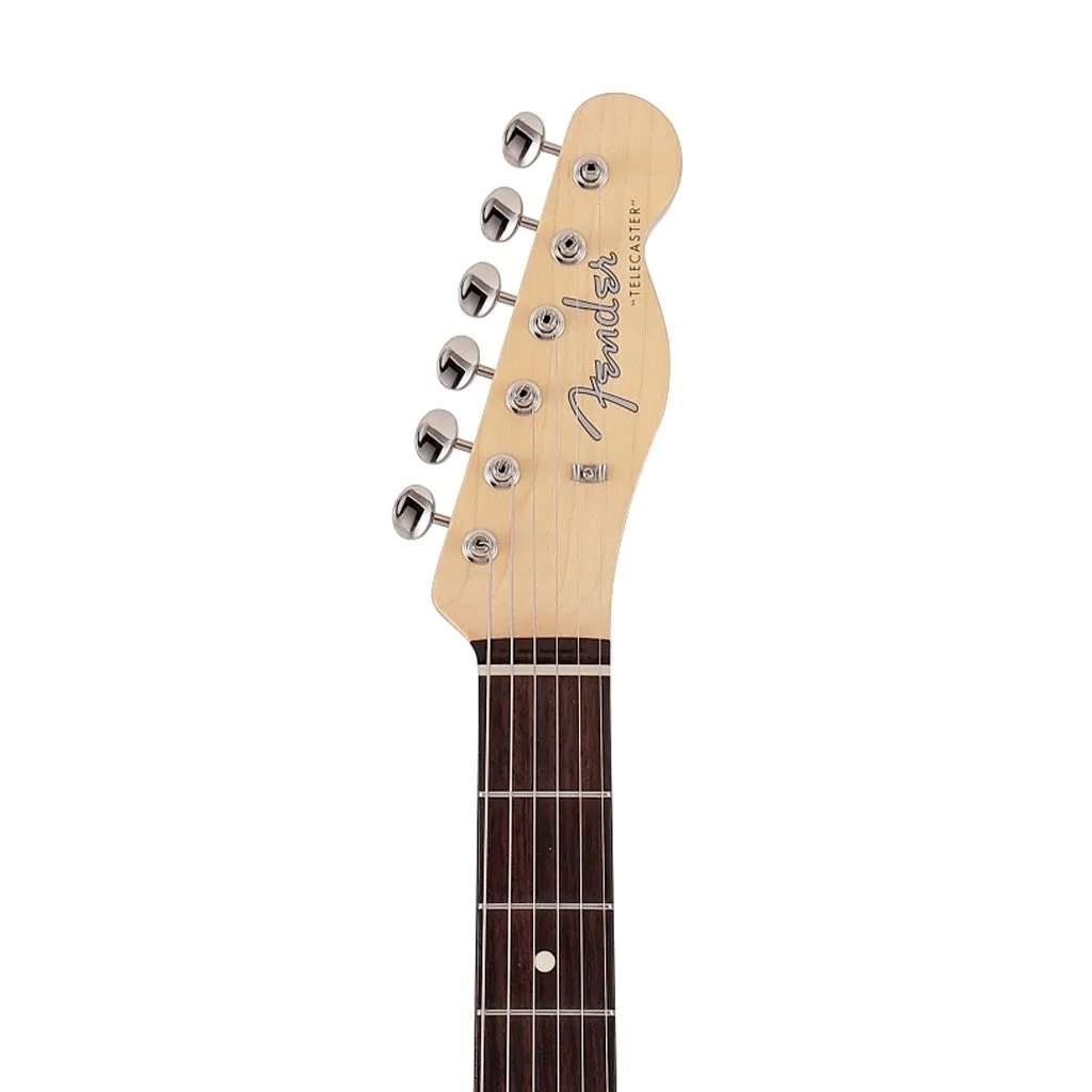 Fender Japan Ltd Ed Traditional 60s Telecaster Electric Guitar w/Bigsby, RW FB, Black