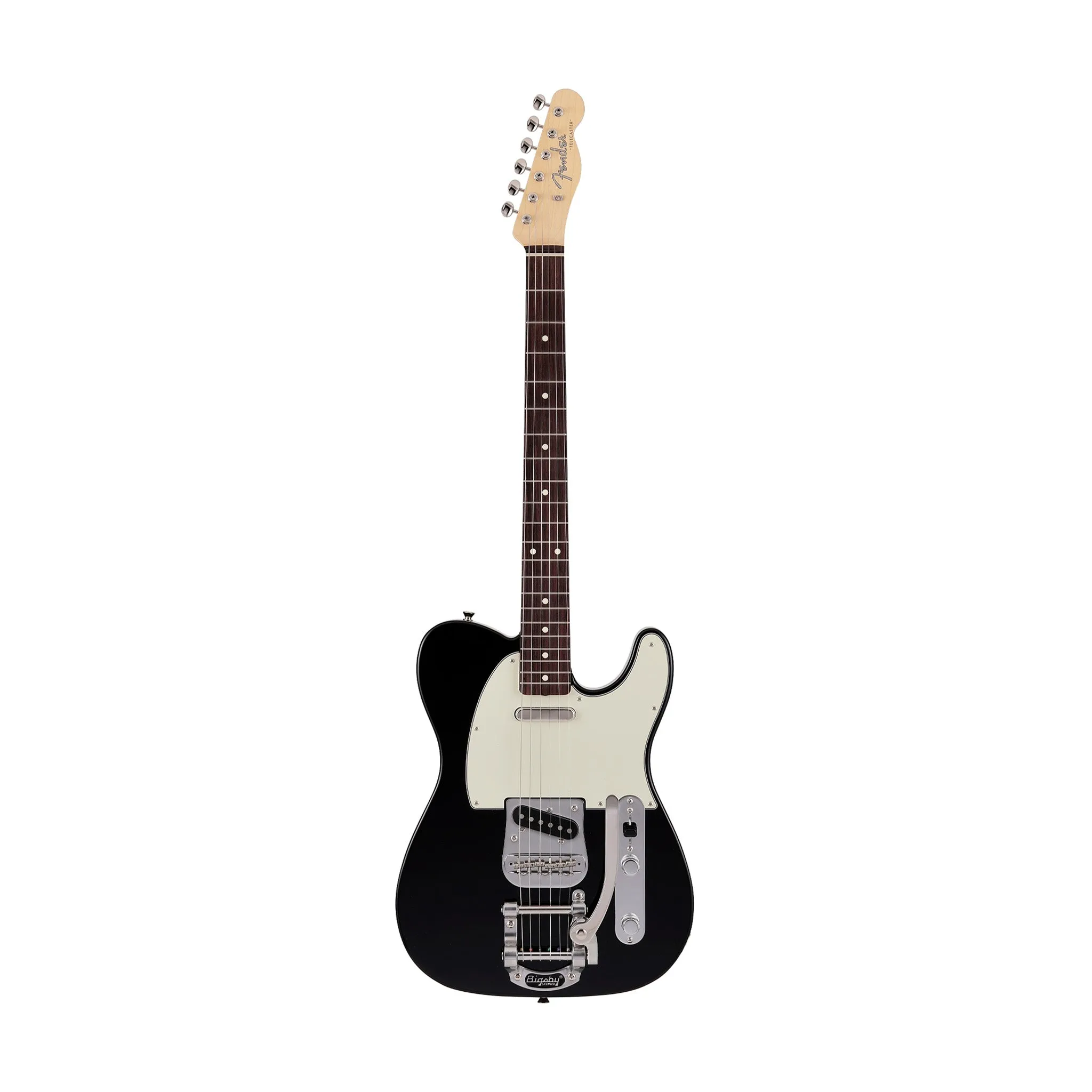 Fender Japan Ltd Ed Traditional 60s Telecaster Electric Guitar w/Bigsby, RW FB, Black