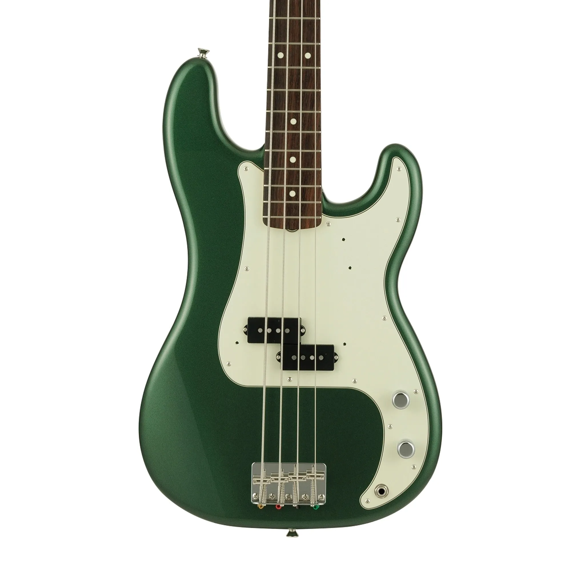 Fender Japan Traditional II 60s Precision Bass Guitar, RW FB, Aged Sherwood Green Metallic