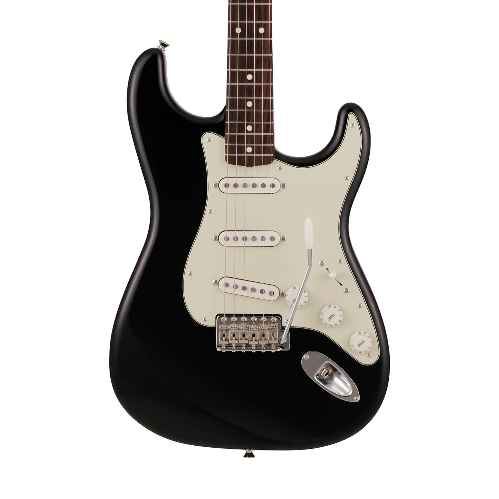 Fender Japan Traditional II 60s Stratocaster Electric Guitar, RW FB, Black