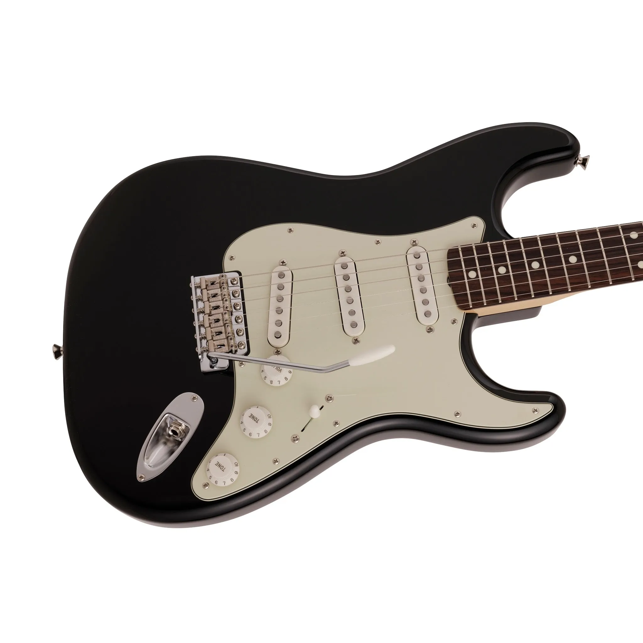Fender Japan Traditional II 60s Stratocaster Electric Guitar, RW FB, Black