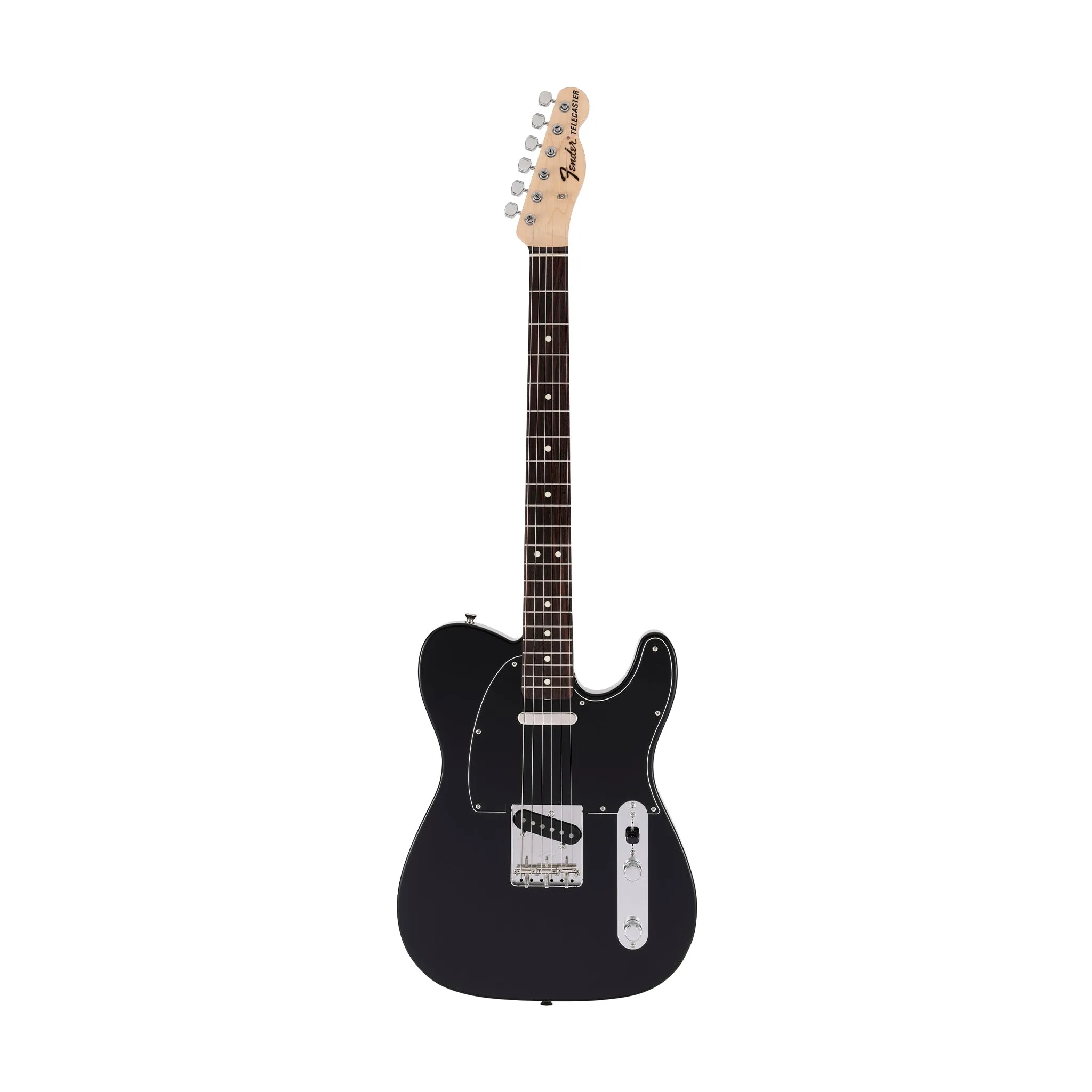 Fender Japan Traditional II 70s Telecaster Electric Guitar, RW FB, Black
