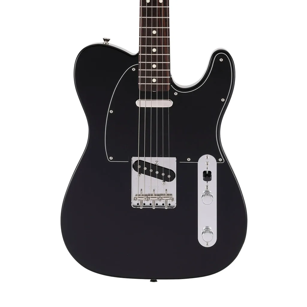 Fender Japan Traditional II 70s Telecaster Electric Guitar, RW FB, Black
