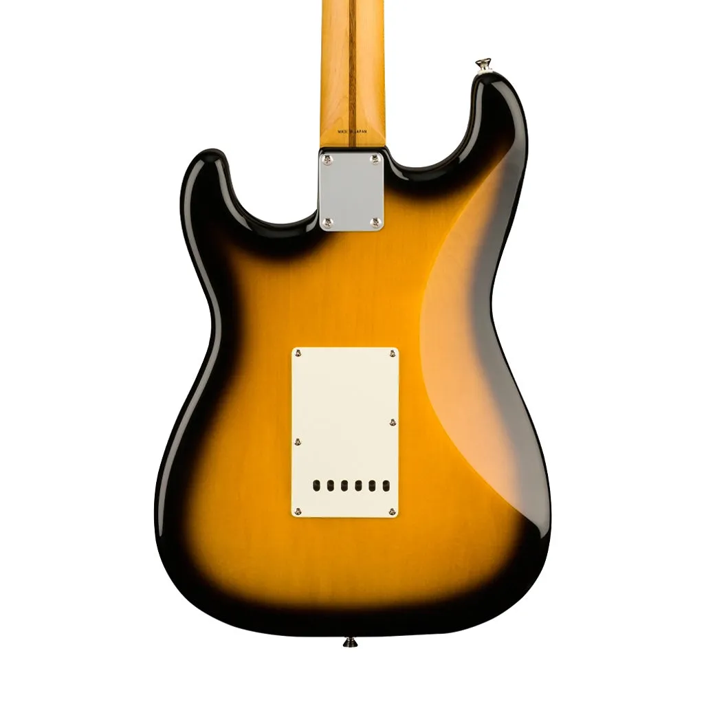 Fender JV Modified 50s Stratocaster HSS Electric Guitar, Maple FB, 2-Color Sunburst