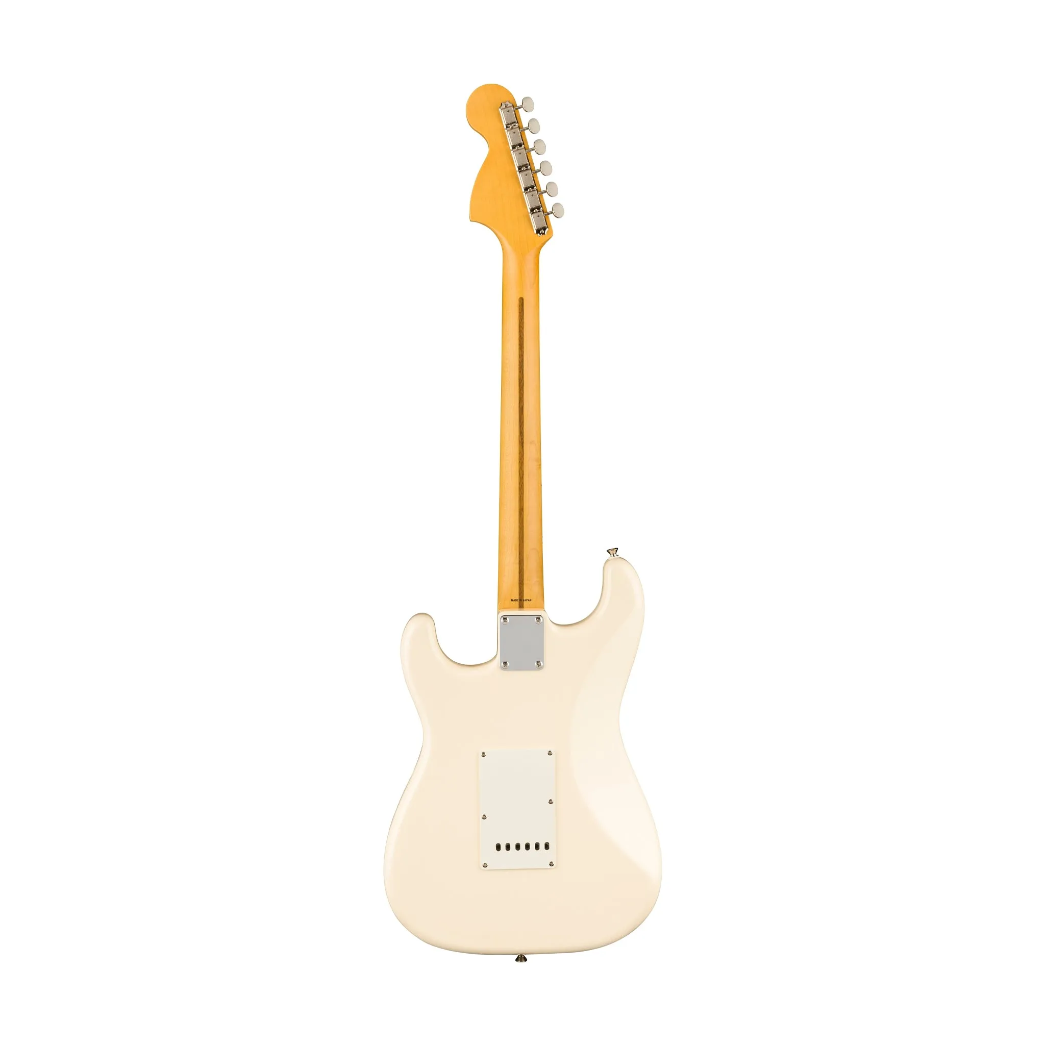 Fender JV Modified 60s Stratocaster Electric Guitar, Maple FB, Olympic White